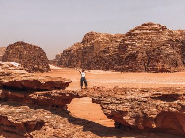 Dormir dans le désert du Wadi Rum en Jordanie