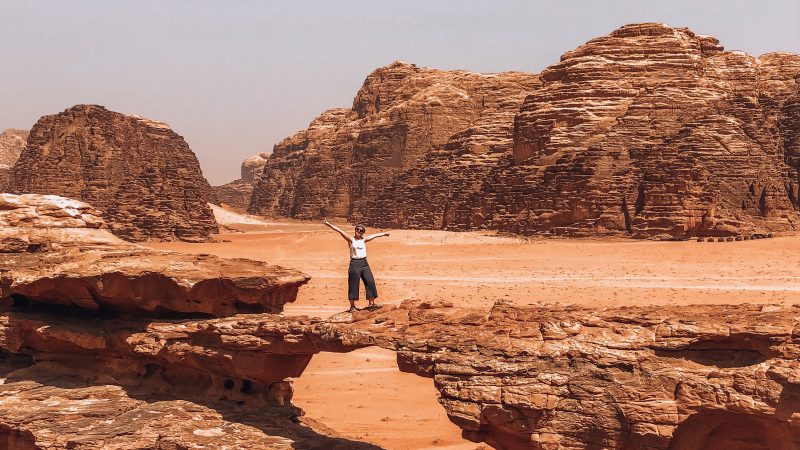 Dormir dans le désert du Wadi Rum en Jordanie