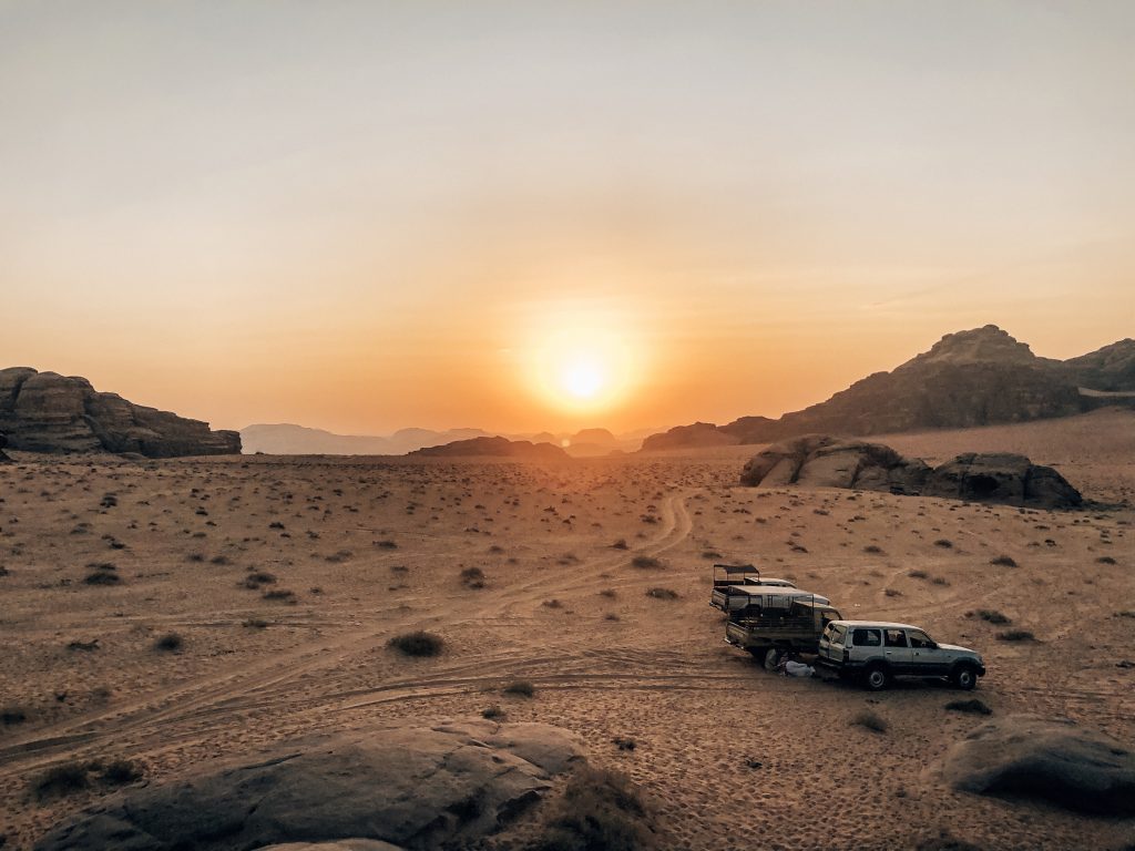 Dormir dans le désert du Wadi Rum en Jordanie